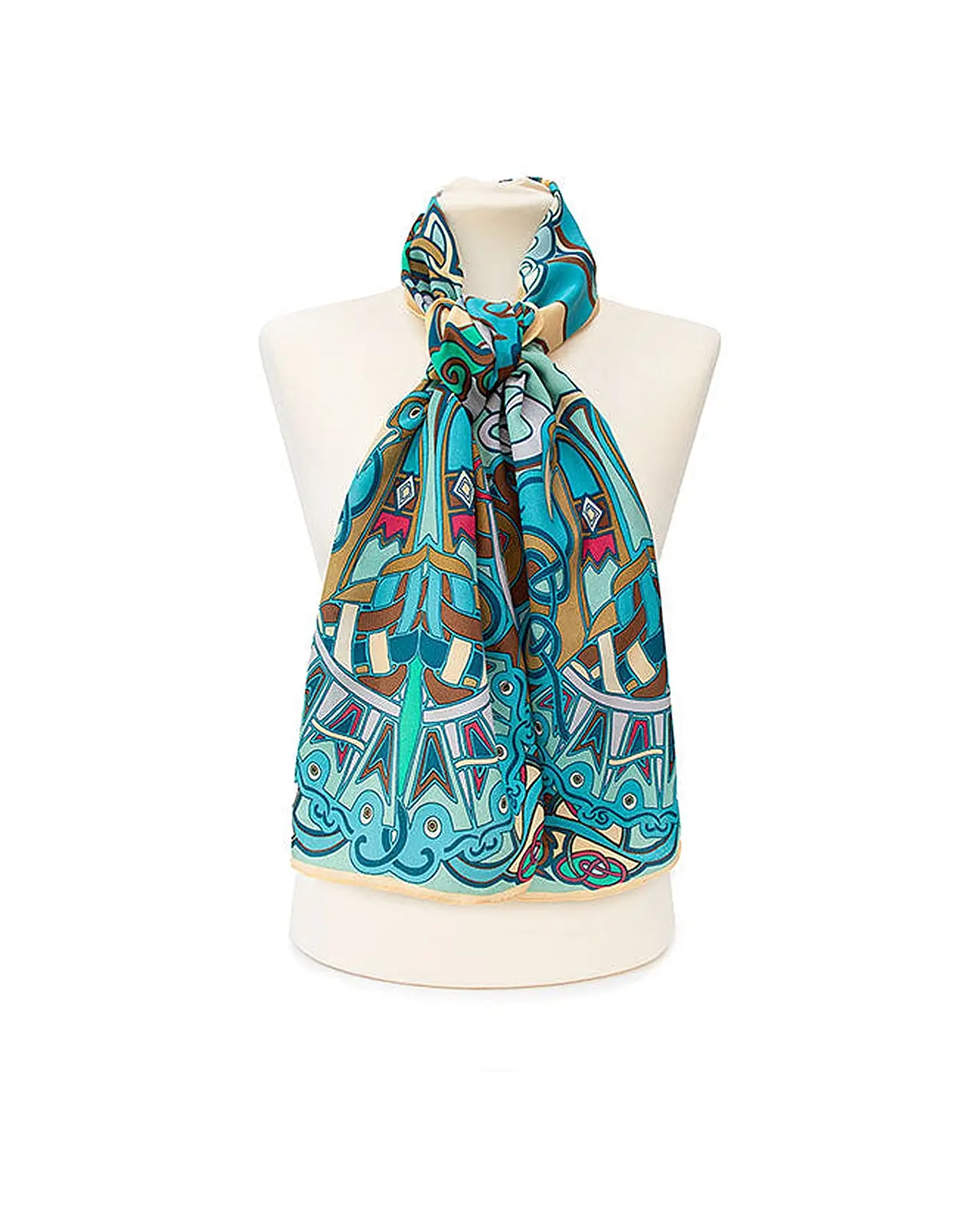 Scarves Fox and Chave Celtic Phoenix Crêpe De Chine Scarf £45.00