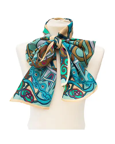 Scarves Fox and Chave Celtic Phoenix Crêpe De Chine Scarf £45.00