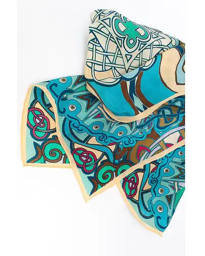 Scarves Fox and Chave Celtic Phoenix Crêpe De Chine Scarf £45.00