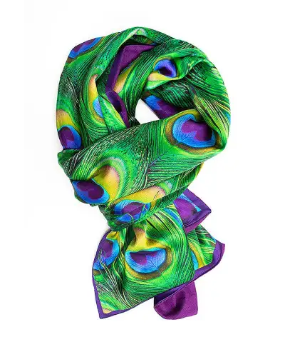 Scarves Fox and Chave Peacock Feathers Poshmina Stole £116.00