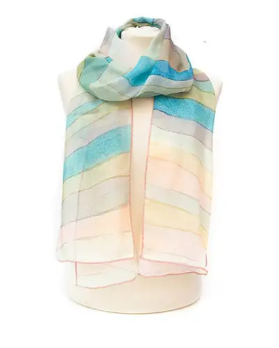 Scarves Fox and Chave Paul Klee Steep Coast Chiffon Scarf £52.00