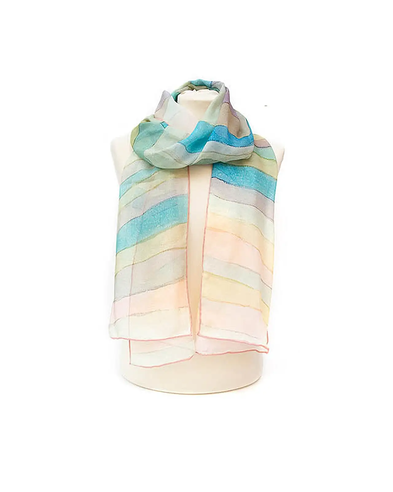 Scarves Fox and Chave Paul Klee Steep Coast Chiffon Scarf £52.00