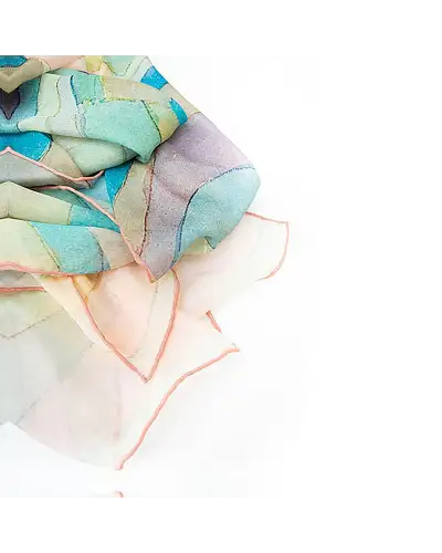 Scarves Fox and Chave Paul Klee Steep Coast Chiffon Scarf £52.00