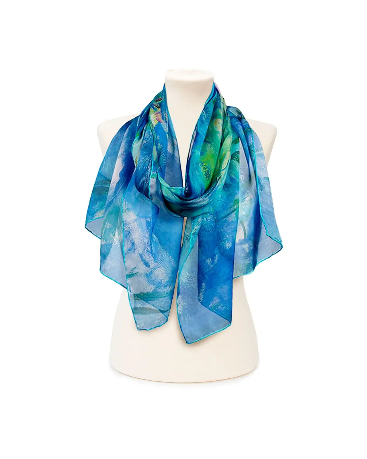 Scarves Fox and Chave Monet Water Lilies Chiffon Scarf £52.00