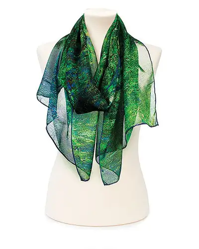 Scarves Fox and Chave Monet Pond Chiffon Scarf £52.00