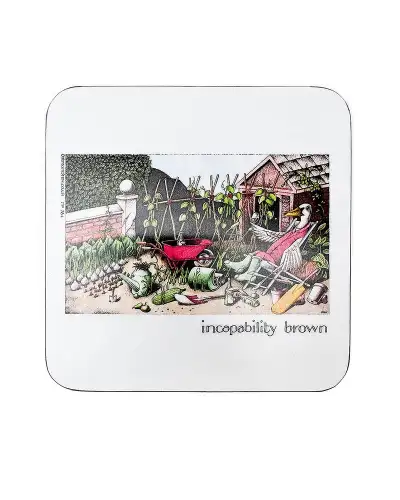 Simon Drew Coaster - Incapability Brown | Fox and Chave FC SDC006 Coaster
