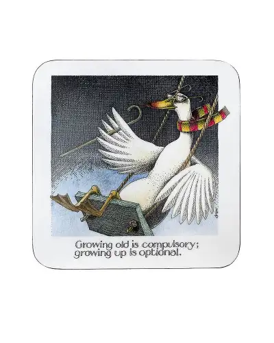 Simon Drew Coaster - Growing Old | Fox and Chave FC SDC005 Coaster