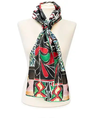 Scarves Fox and Chave Matisse Egyptian Curtain Silk Habotai Scarf £42.00