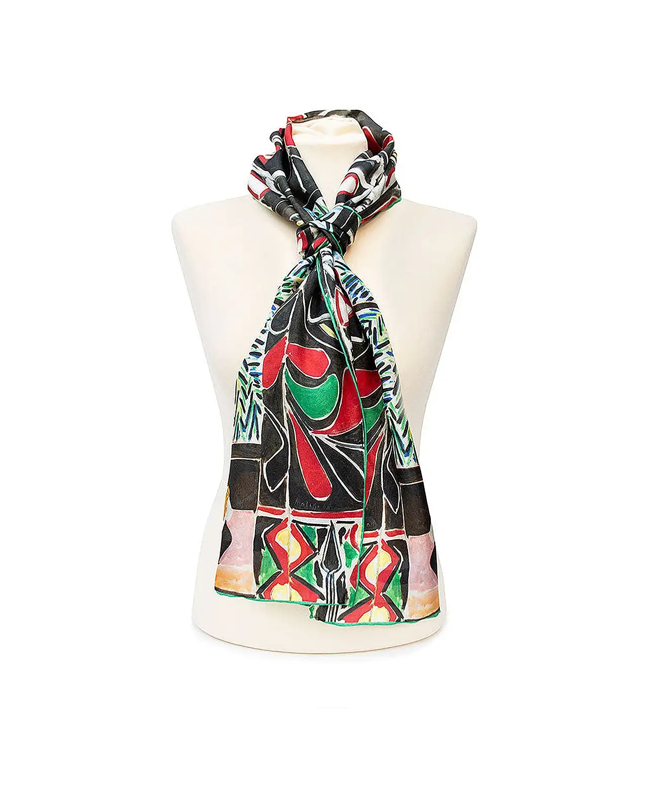 Scarves Fox and Chave Matisse Egyptian Curtain Silk Habotai Scarf £42.00