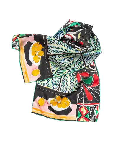 Scarves Fox and Chave Matisse Egyptian Curtain Silk Habotai Scarf £42.00