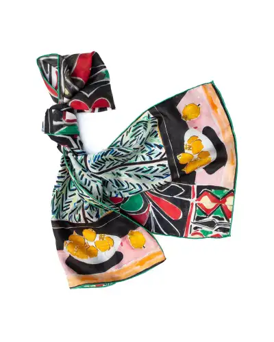 Scarves Fox and Chave Matisse Egyptian Curtain Silk Habotai Scarf £42.00