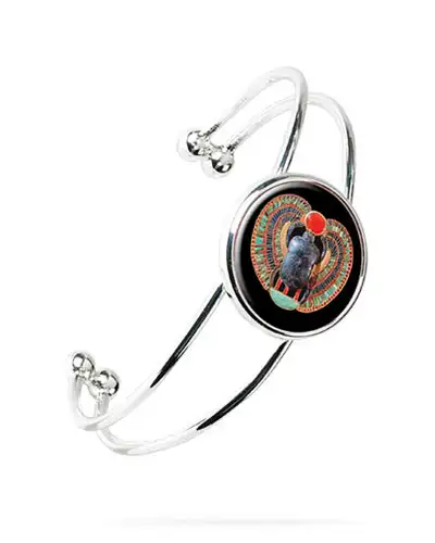 Egyptian Scarab Bangle | Fox and Chave FC 60 374 Bangle