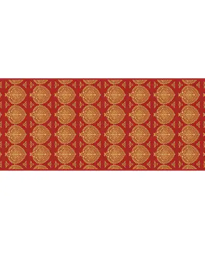 Scarves Fox and Chave Red and Gold Islamic Crêpe De Chine Scarf £45.00