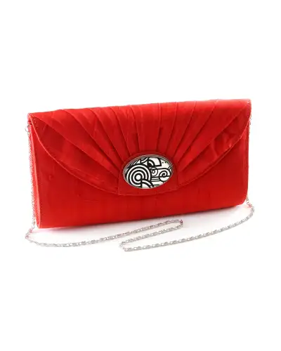 Bags Fox and Chave Red Silk Cameo Clutch Bag £67.00
