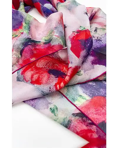 Scarves Fox and Chave Matisse Anemones Silk Chiffon Scarf £52.00