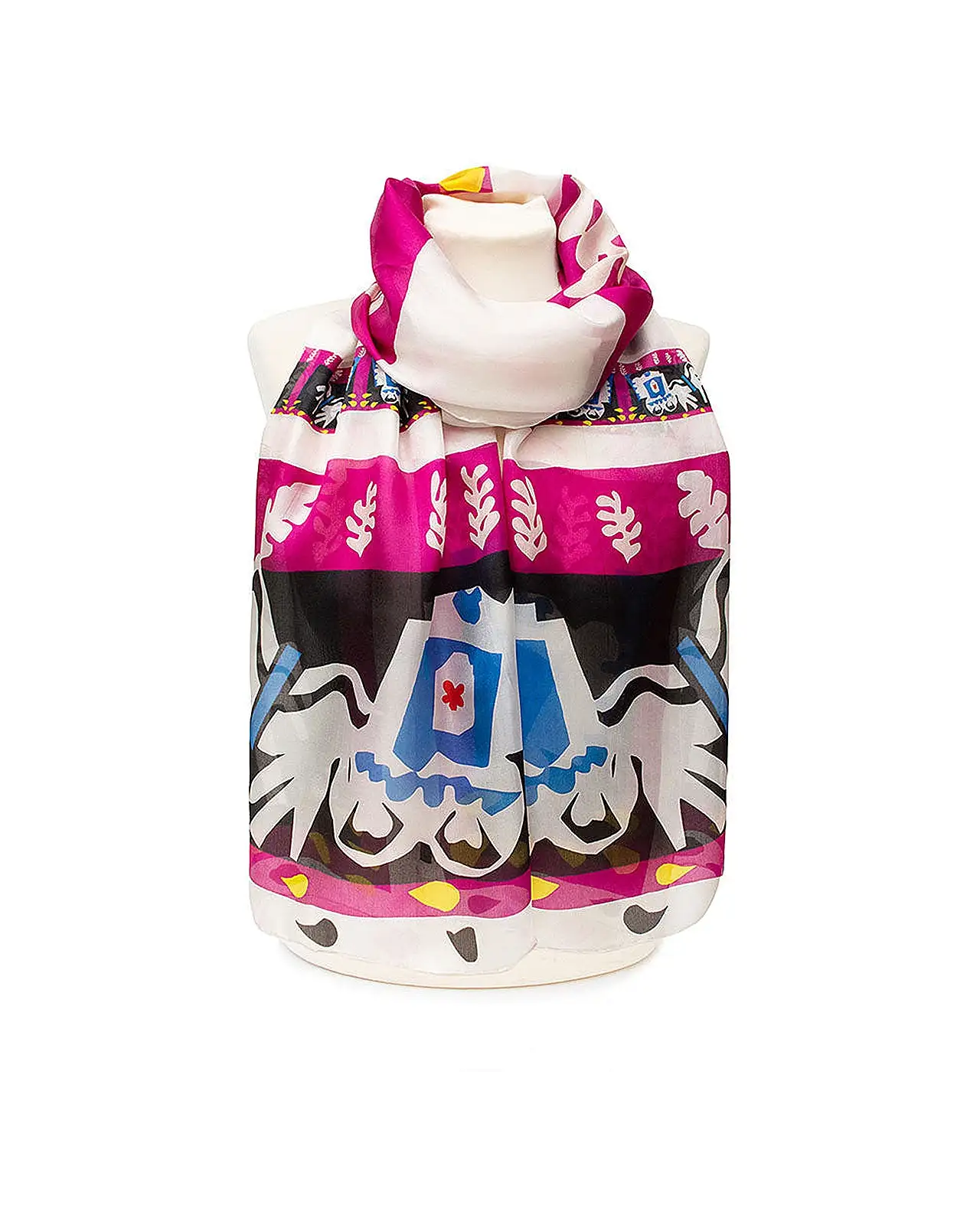 Scarves Fox and Chave Matisse Horse and Carriage Chiffon Scarf £52.00
