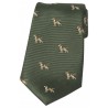 Silk Ties Soprano Ties Soprano Fox Hounds On Green Ground Country Silk Tie £23.00