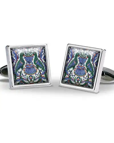 Others Fox and Chave Iznik Parrots Cufflinks £29.00