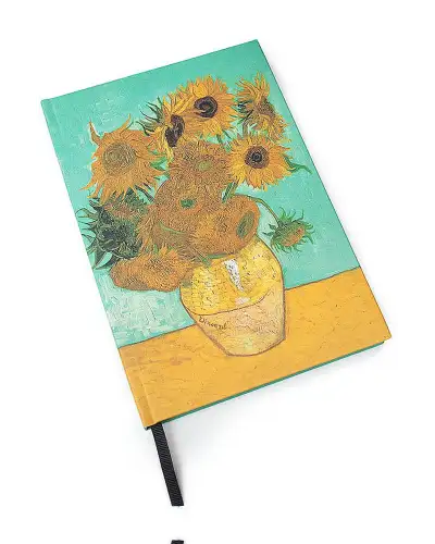 Notebooks Fox and Chave Van Gogh Sunflowers A5 Hardback Notebook £13.00