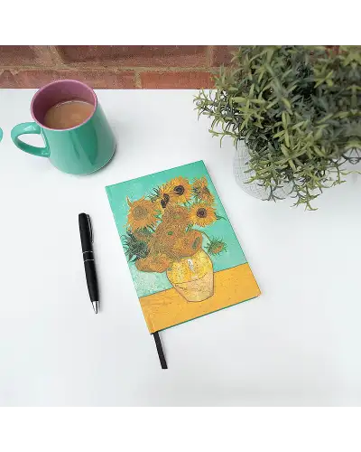 Notebooks Fox and Chave Van Gogh Sunflowers A5 Hardback Notebook £13.00