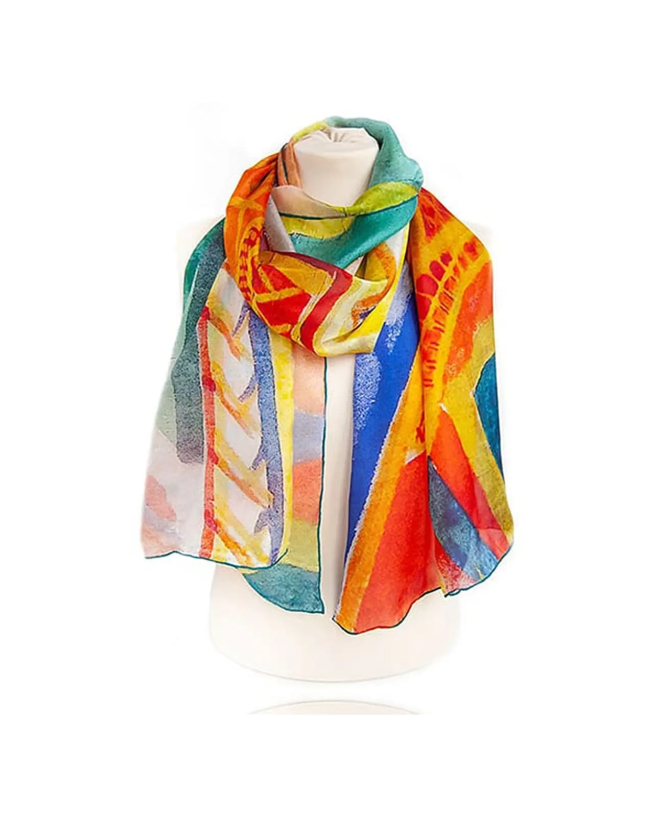 Scarves Fox and Chave Delaunay Eiffel Tower Silk Habotai Scarf £50.00