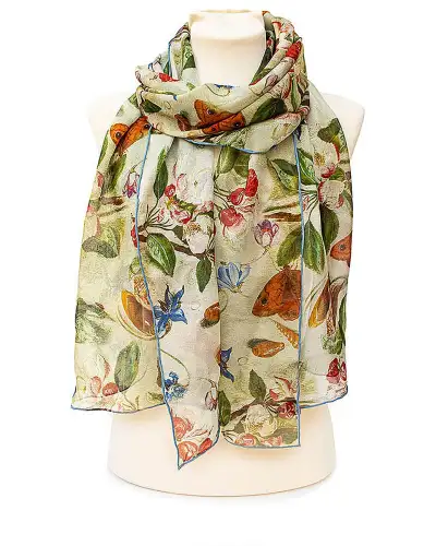 Scarves Fox and Chave Van Kessel Apple Blossom Chiffon Scarf £50.00