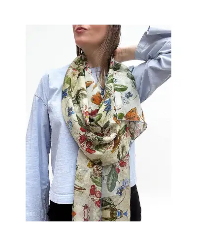 Scarves Fox and Chave Van Kessel Apple Blossom Chiffon Scarf £50.00