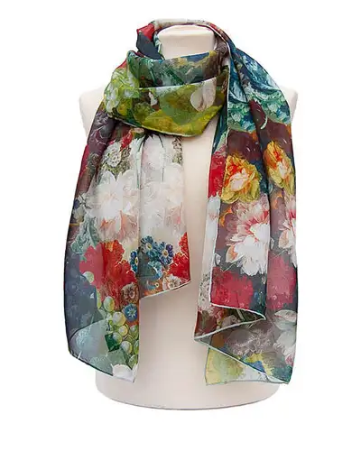 Scarves Fox and Chave Van Os Fruit and Flowers Chiffon Scarf £52.00