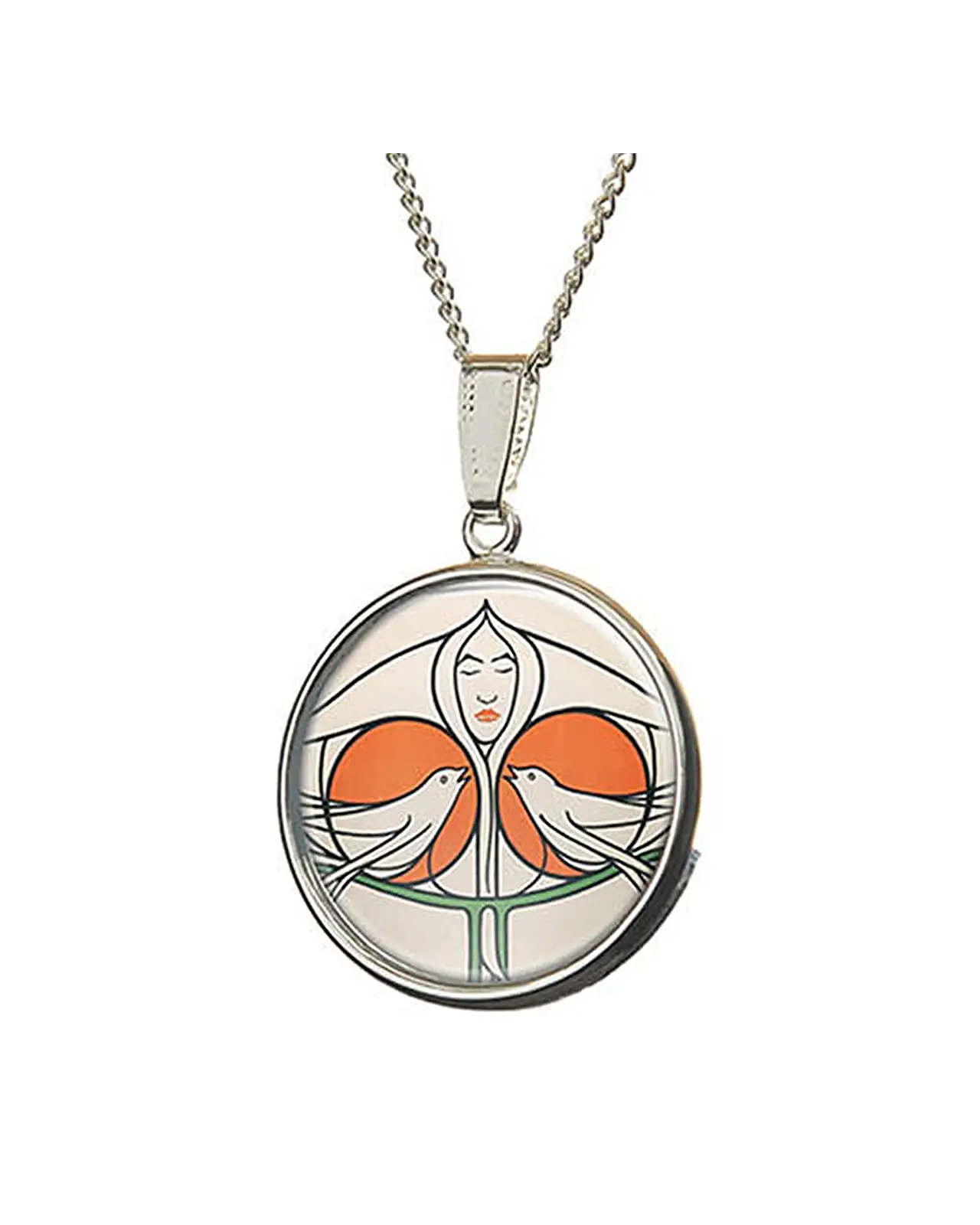 Pendants Fox and Chave Mackintosh Lady With Doves Pendant £23.00