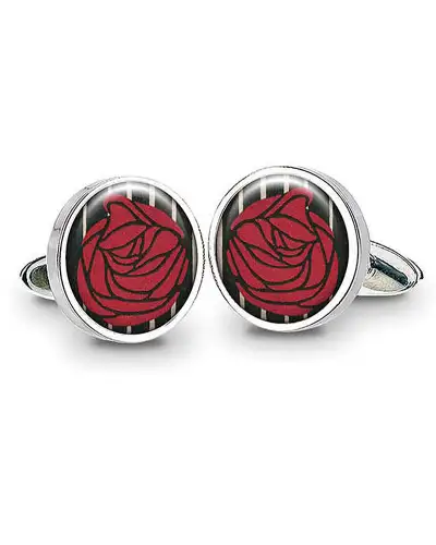 Others Fox and Chave Mackintosh Lady With Rose Cufflinks £29.00