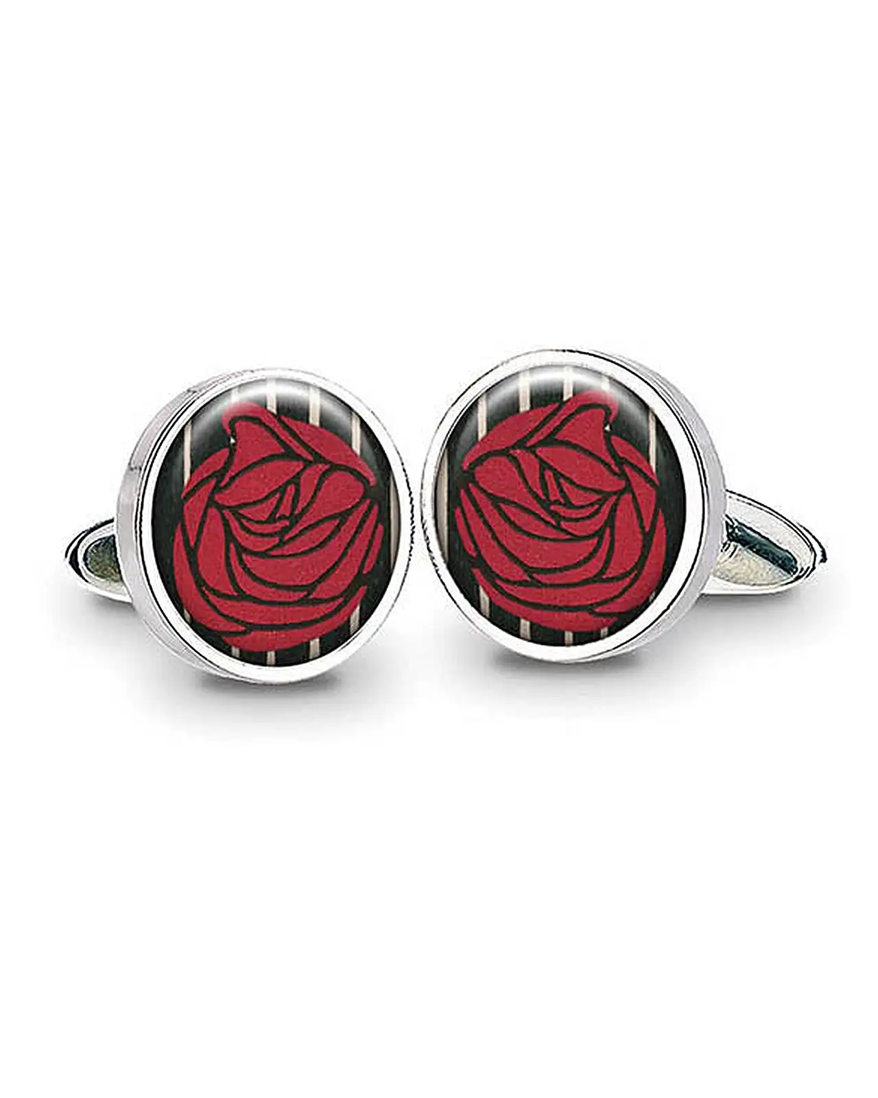 Others Fox and Chave Mackintosh Lady With Rose Cufflinks £29.00