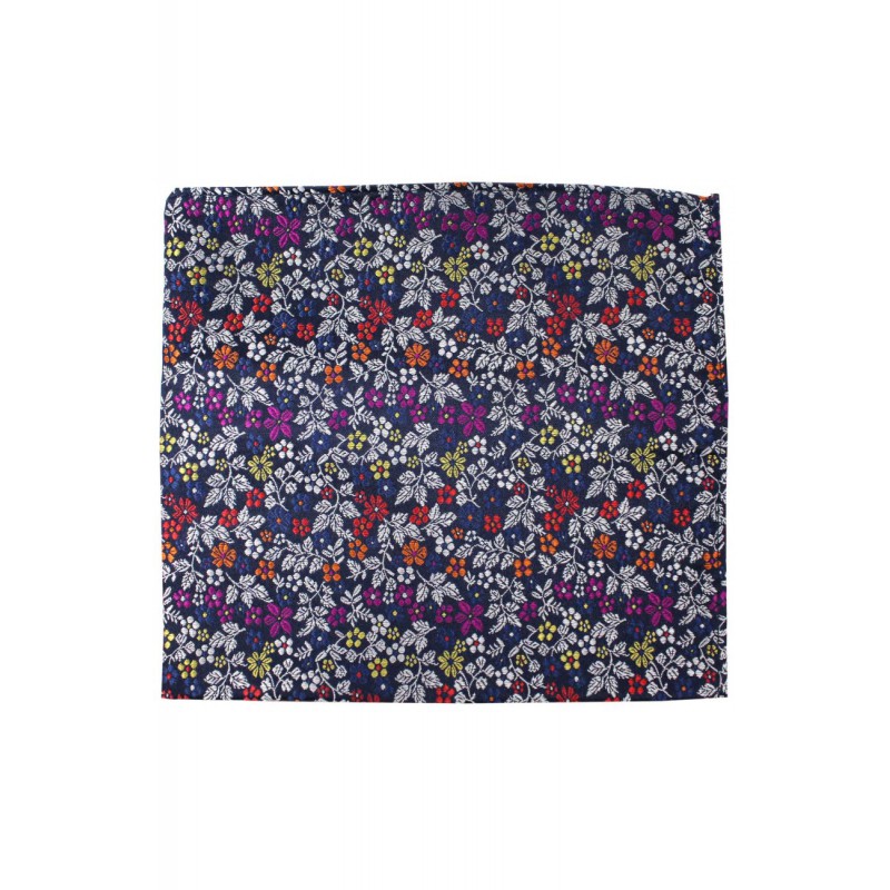 Silk Hankies Soprano Ties Posh and Dandy Italian Design With Multi Coloured Small Flowers Silk Hanky £17.00