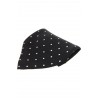 Pocket Square Soprano Ties Soprano Black With With Polka Dots Silk Pocket Square £15.00