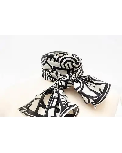 Scarves Fox and Chave Deco Scroll Crêpe De Chine Silk Scarf £45.00