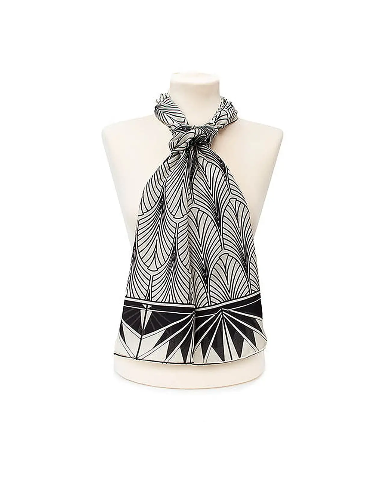Scarves Fox and Chave Deco New York Crêpe De Chine Scarf £45.00