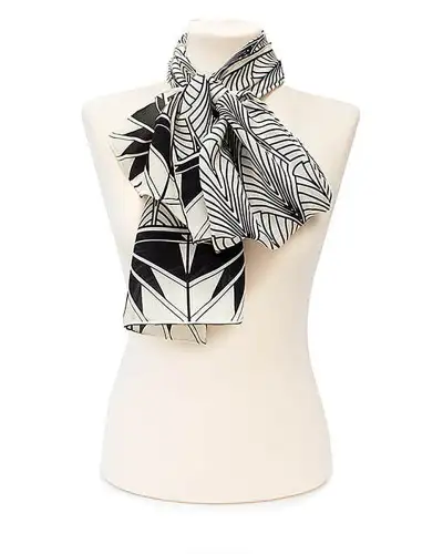 Scarves Fox and Chave Deco New York Crêpe De Chine Scarf £45.00
