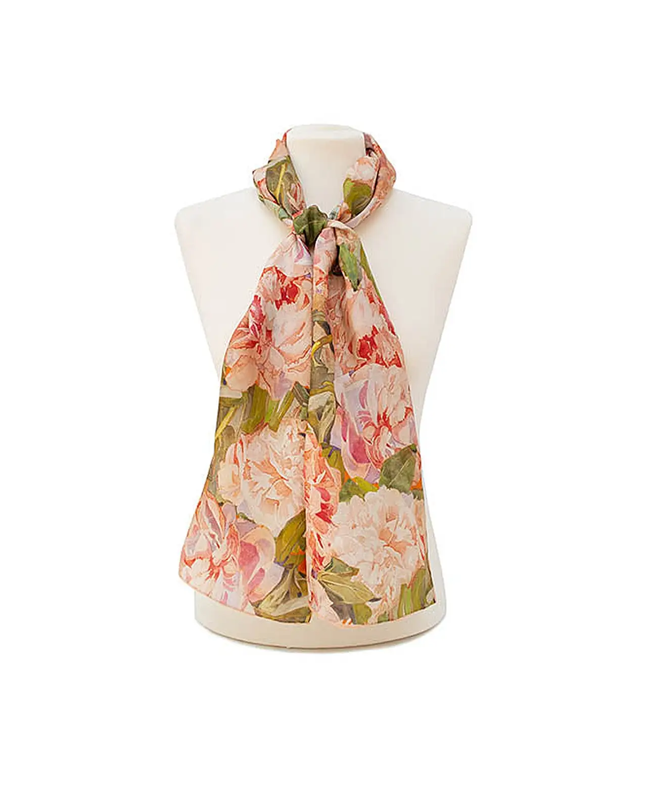 Scarves Fox and Chave Mackintosh Peony Silk Habotai Scarf £42.00