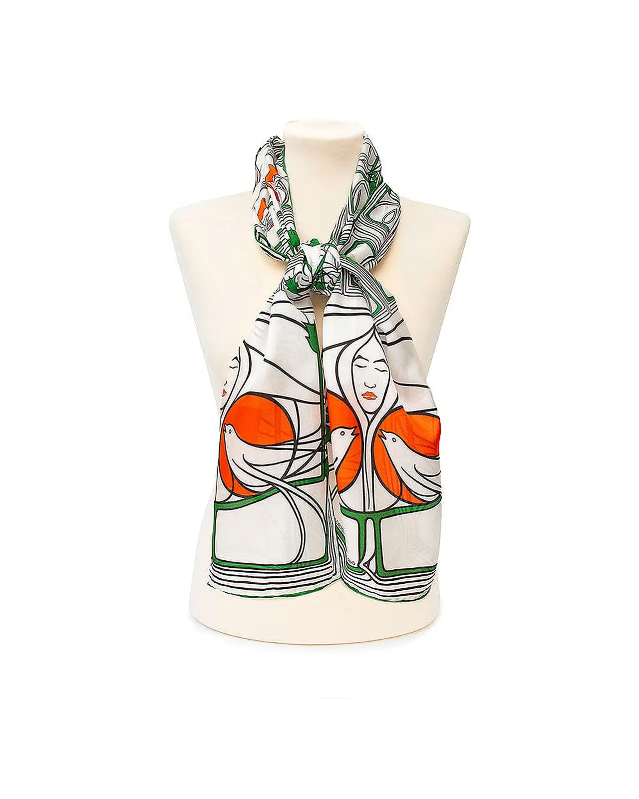 Scarves Fox and Chave Mackintosh Lady With Doves Silk Habotai Scarf £42.00