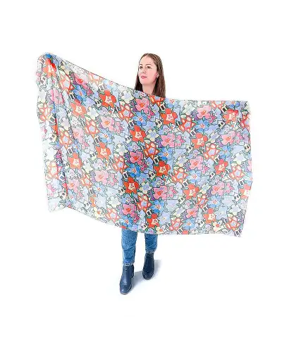 Scarves Fox and Chave Mackintosh Flowers Habotai Silk Wrap £45.00