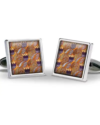 Others Fox and Chave Mackintosh Gold and Purple Cufflinks £29.00