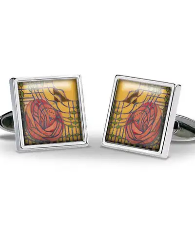 Others Fox and Chave Mackintosh Stylised Rose Cufflinks £29.00