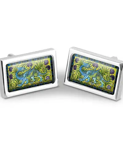 Others Fox and Chave De Morgan Blue Dragon Cufflinks £29.00