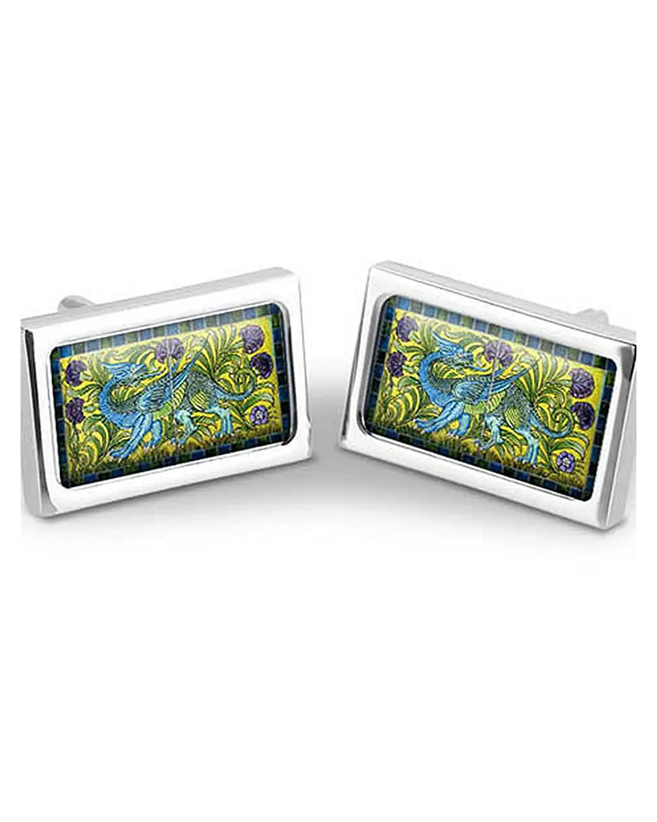 Others Fox and Chave De Morgan Blue Dragon Cufflinks £29.00