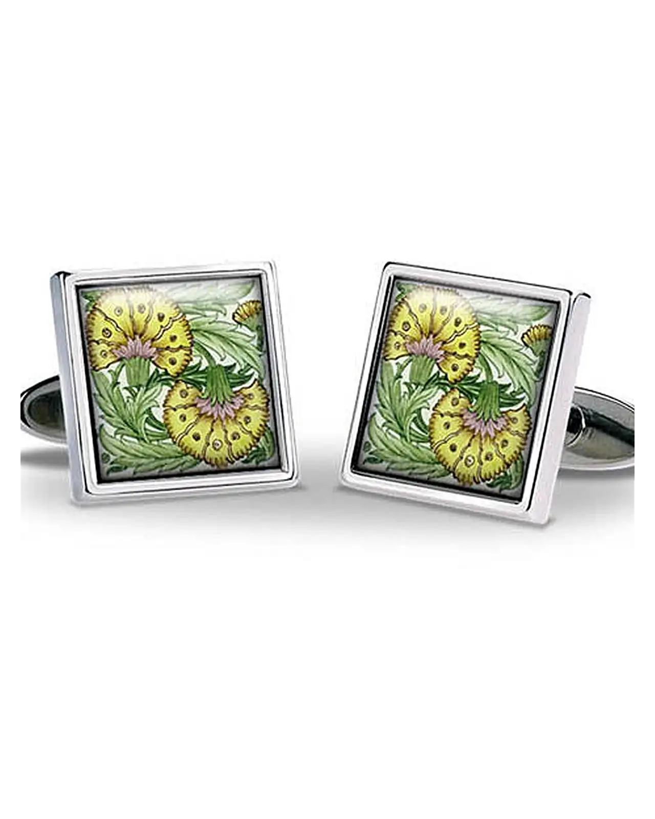 Others Fox and Chave De Morgan Flowers Yellow Cufflinks £29.00