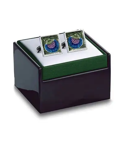 Others Fox and Chave De Morgan Flowers Blue Cufflinks £29.00