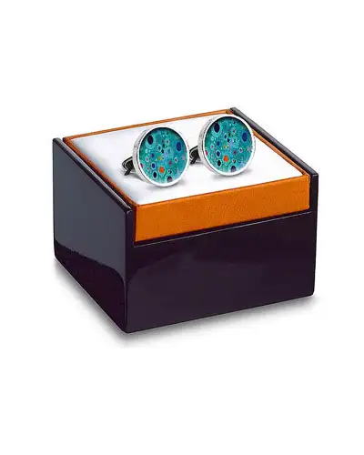 Others Fox and Chave Klimt Turquoise Cufflinks £29.00