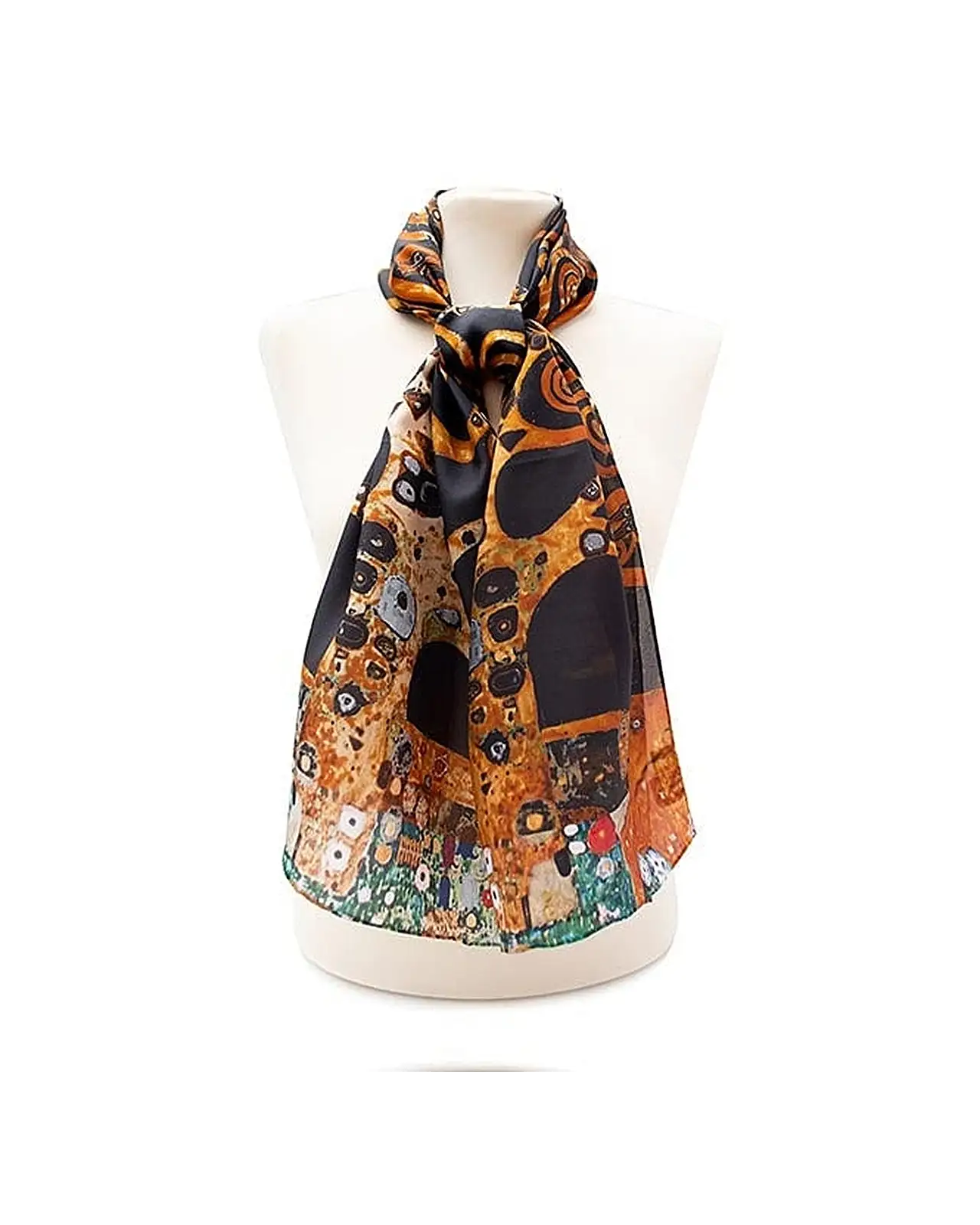 Scarves Fox and Chave Klimt Tree Of Life Silk Habotai Scarf £42.00