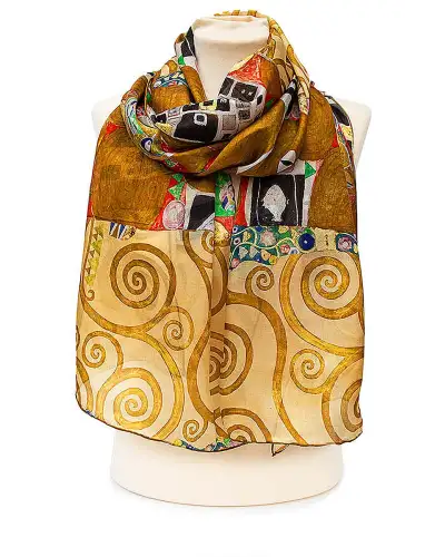 Scarves Fox and Chave Klimt Fulfilment Silk Habotai Scarf £50.00