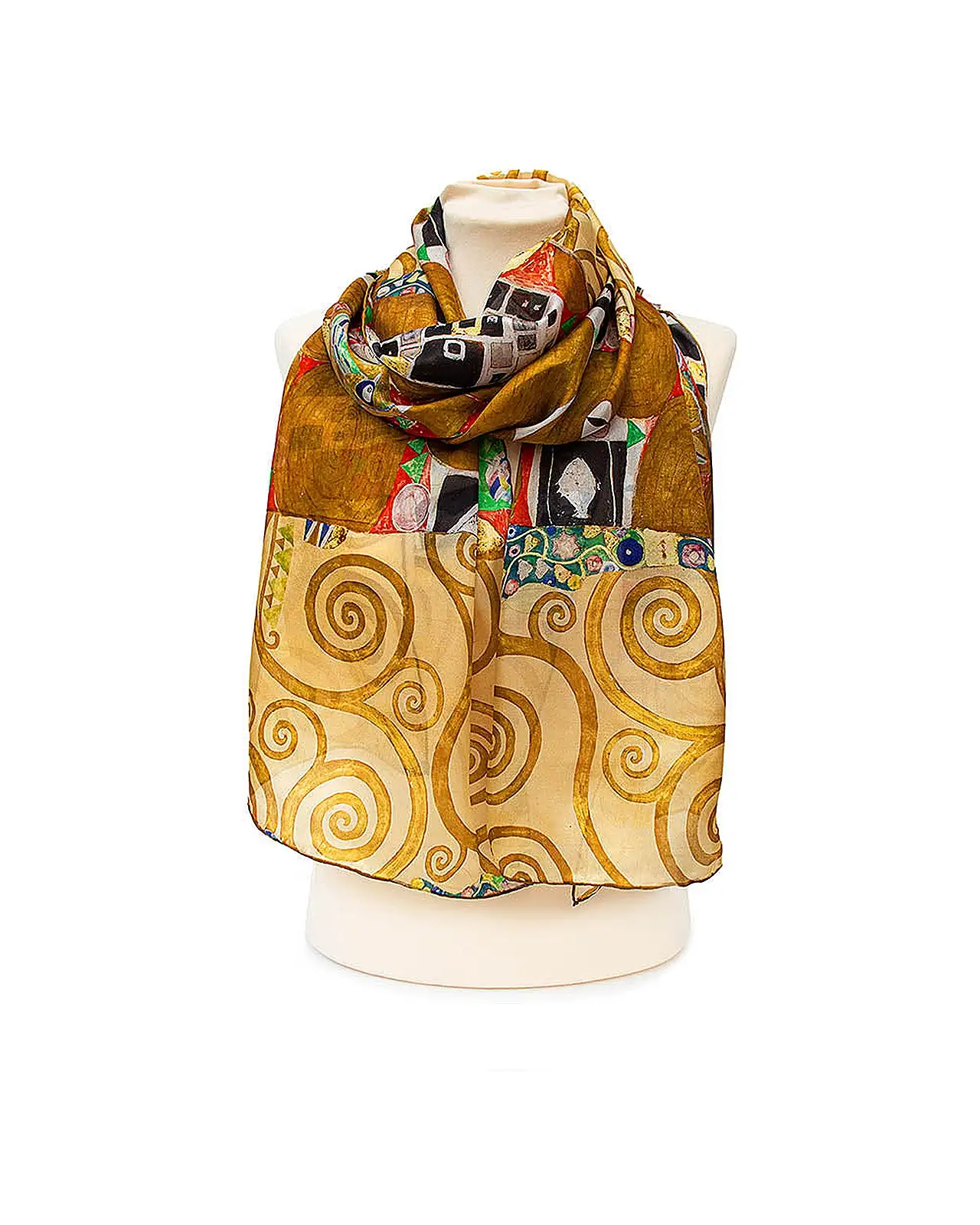 Scarves Fox and Chave Klimt Fulfilment Silk Habotai Scarf £50.00