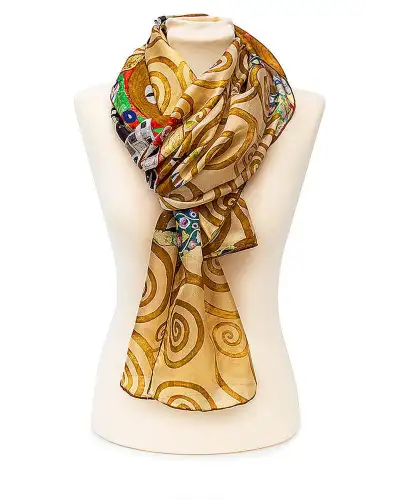Scarves Fox and Chave Klimt Fulfilment Silk Habotai Scarf £50.00